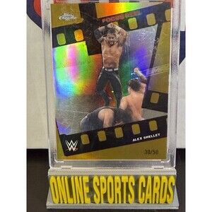 2026 Topps WWE Chrome Alex Shelley Logofractor GOLD #/50 Focus Reel🔥🔥🔥
